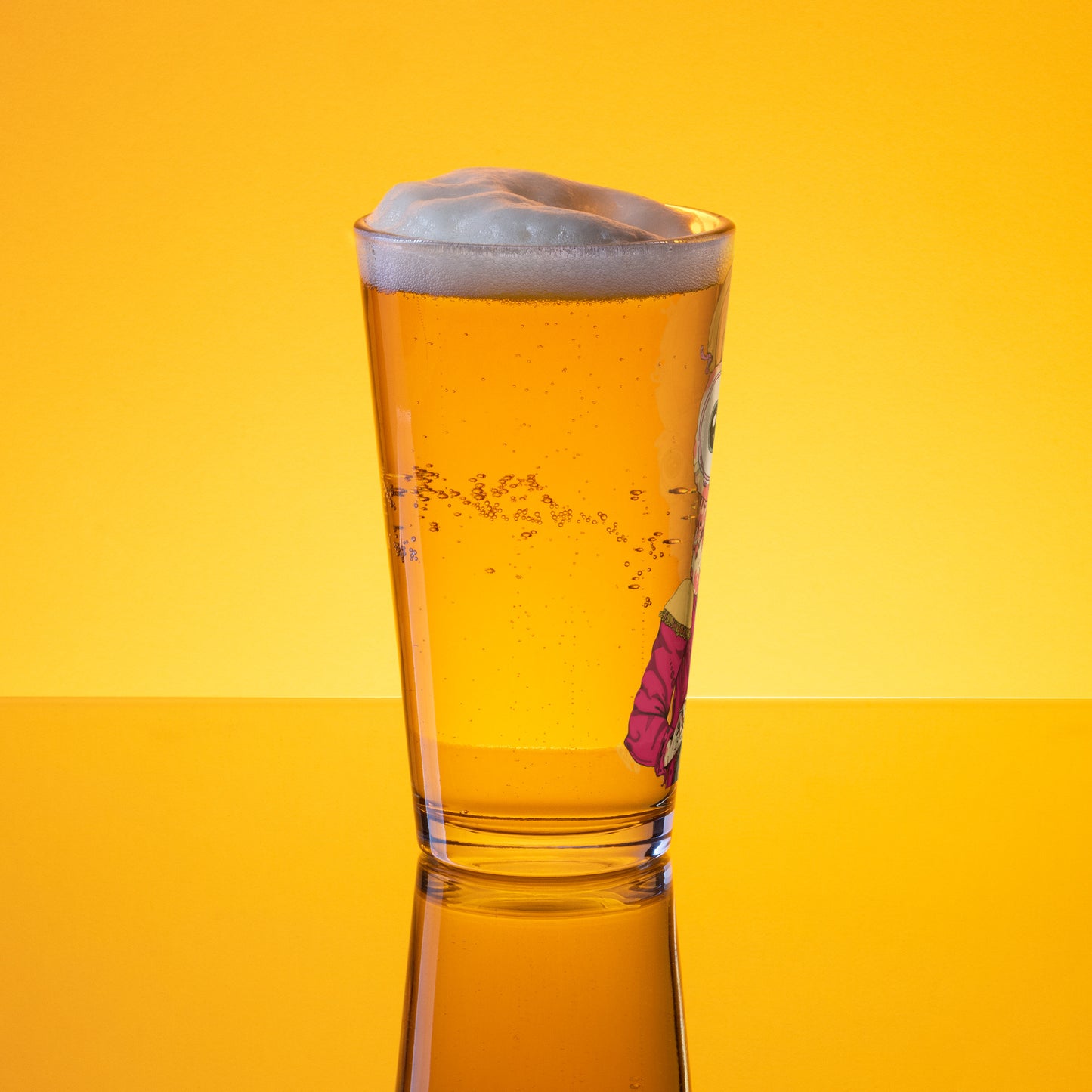 "Decaying Pumpkin" Shaker pint glass