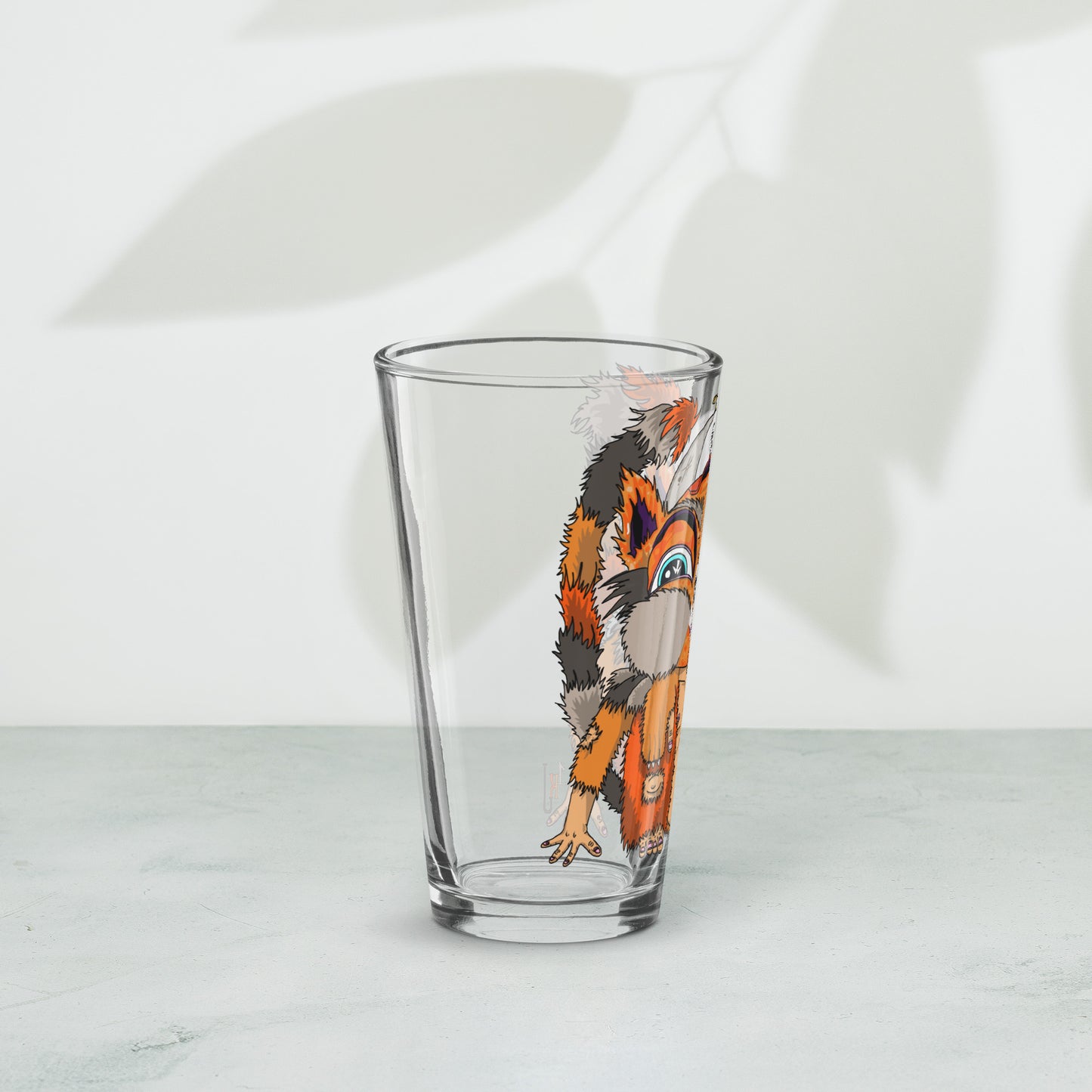 "Adventure Kitty Squirrel" Shaker Pint Glass
