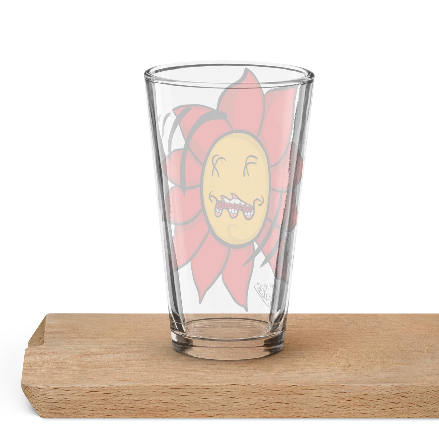 "Floral Frenzy" Shaker Pint Glass