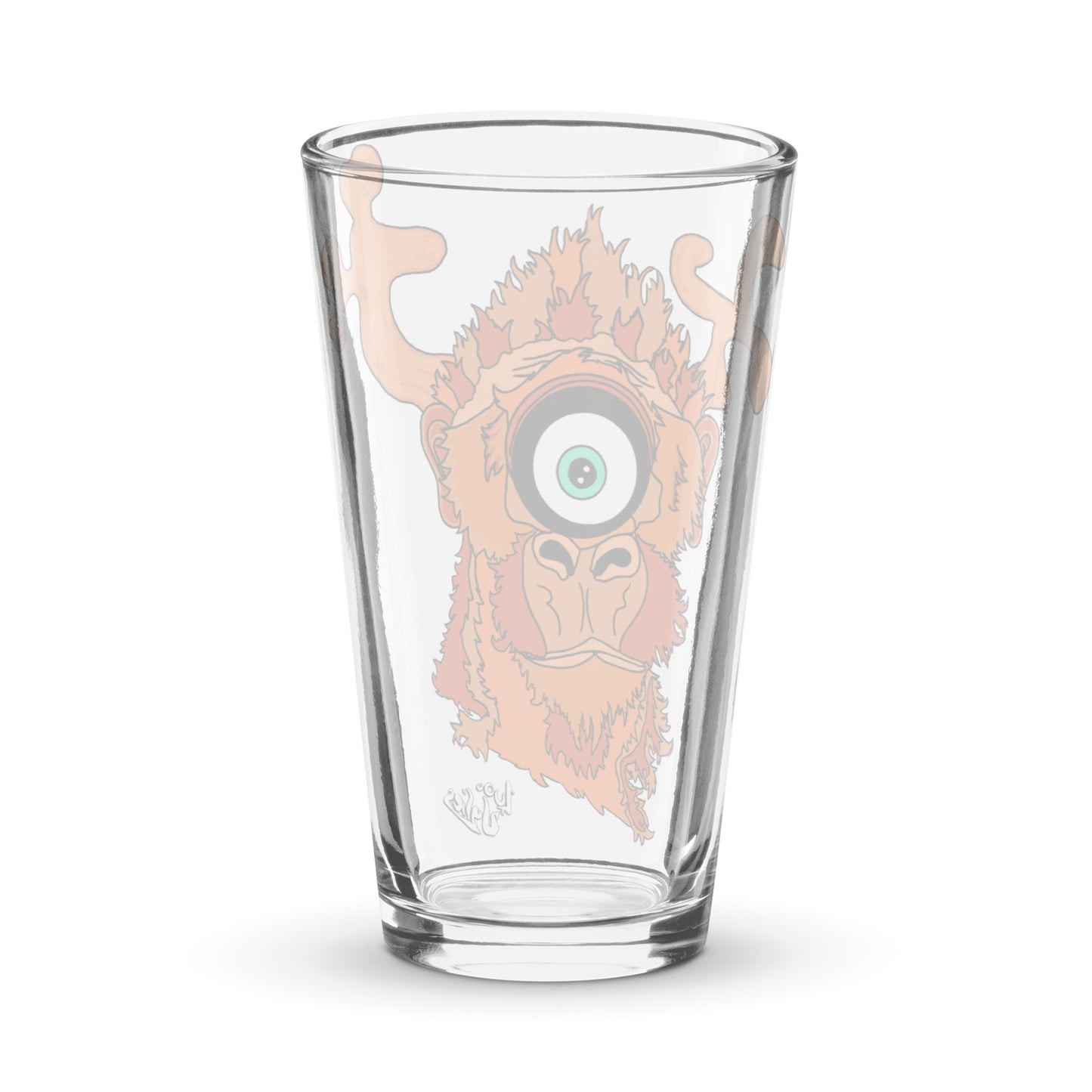 "Sir Monkeioose" Shaker Pint Glass