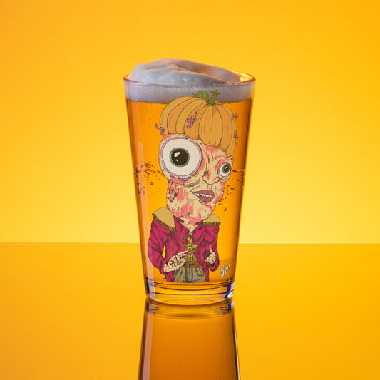 "Decaying Pumpkin" Shaker pint glass