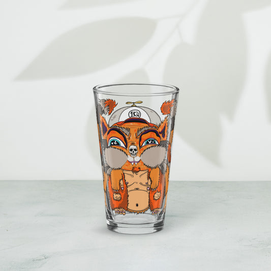 "Adventure Kitty Squirrel" Shaker Pint Glass