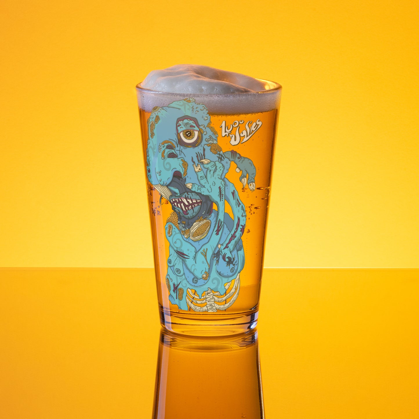 "Cursed Villager" Shaker Pint Glass