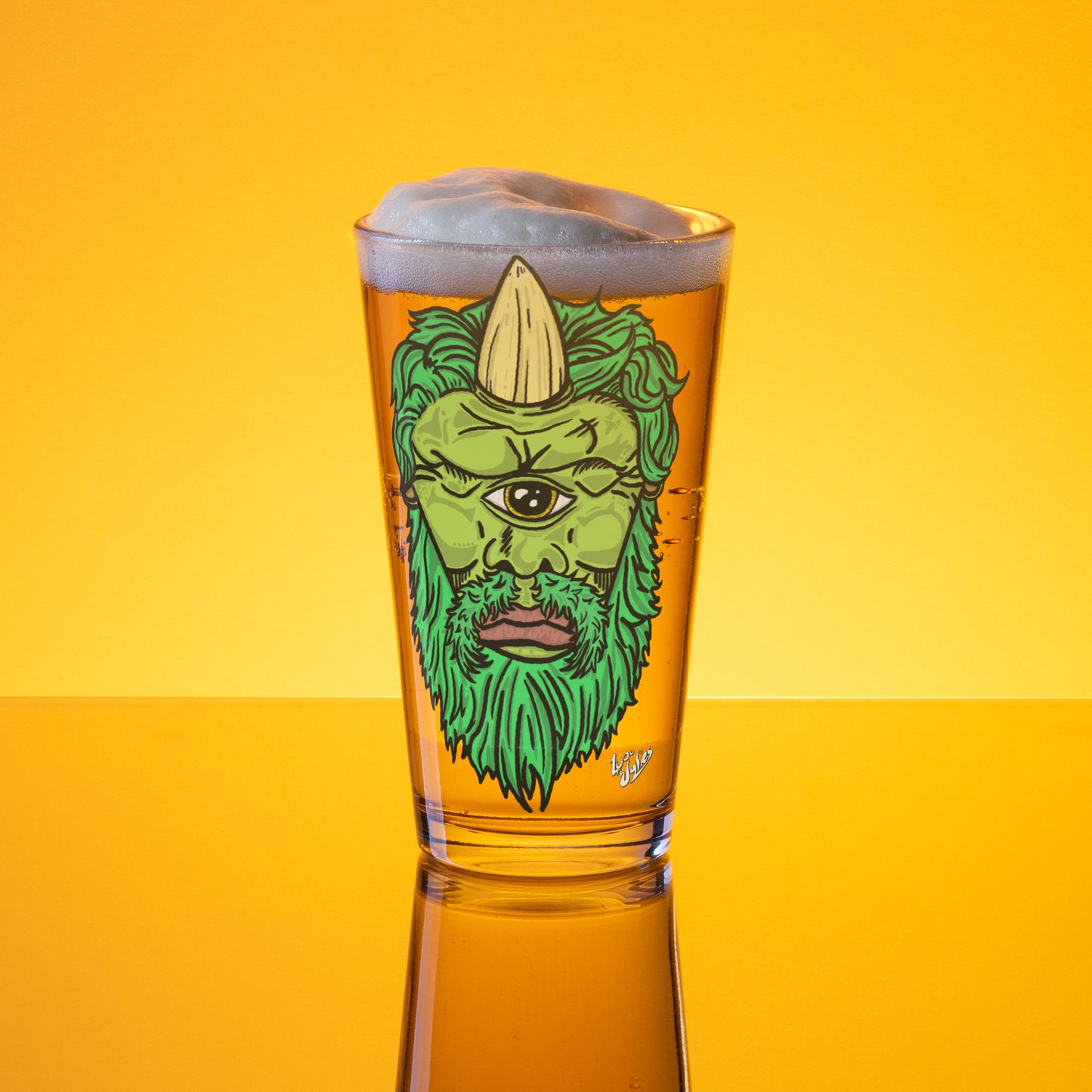 "Sir Chris The Cyclops" Shaker Pint Glass