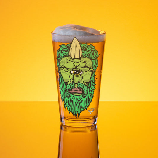 "Sir Chris The Cyclops" Shaker Pint Glass