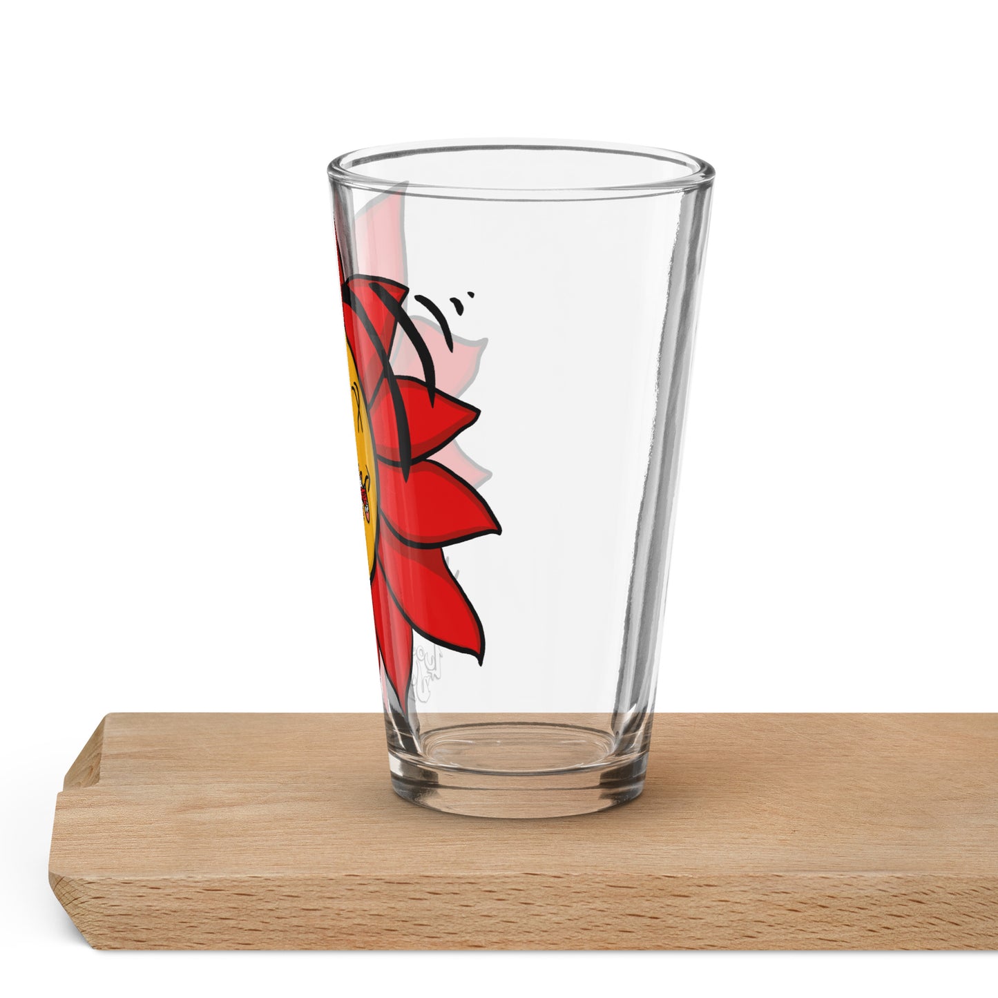 "Floral Frenzy" Shaker Pint Glass