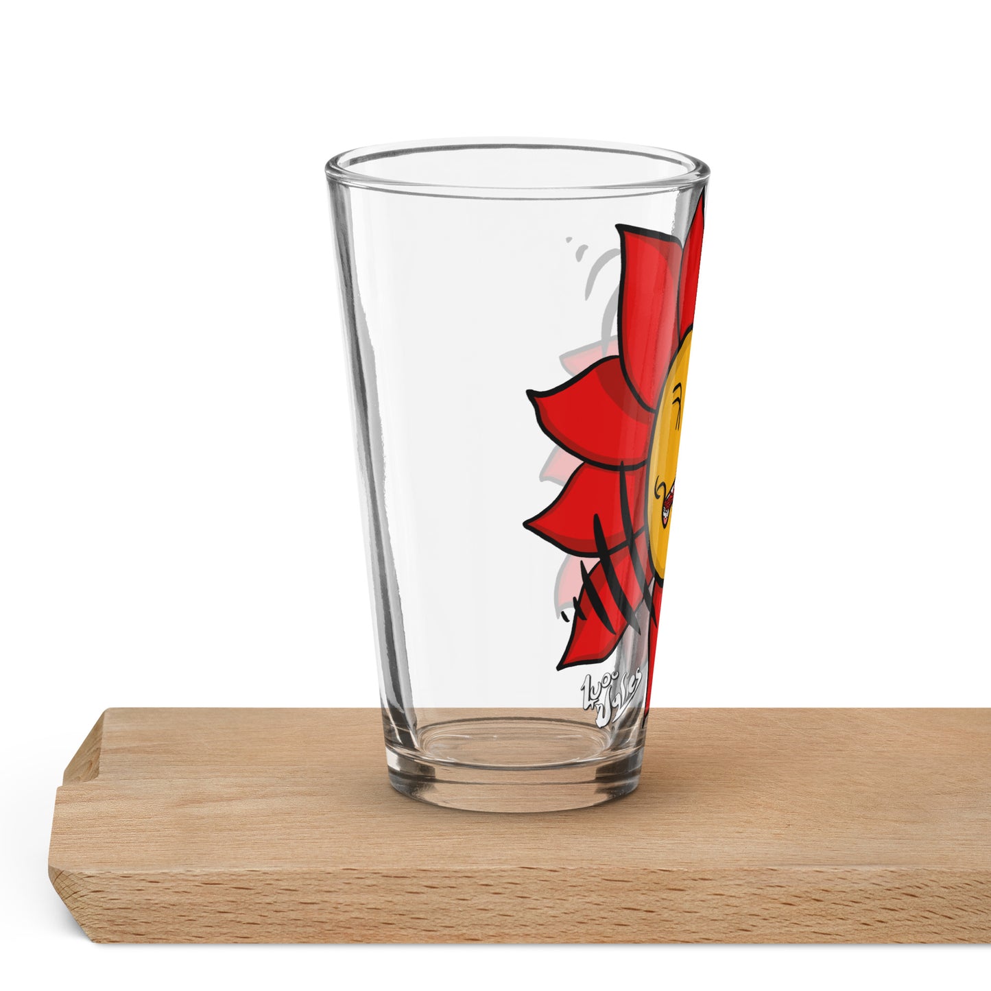 "Floral Frenzy" Shaker Pint Glass