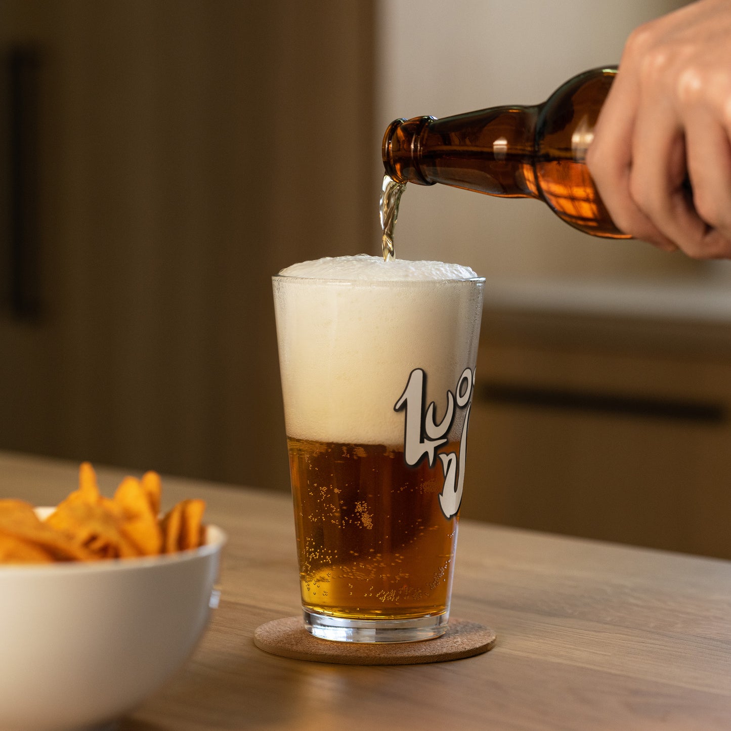 "1000 Uglies" Logo Shaker Pint Glass