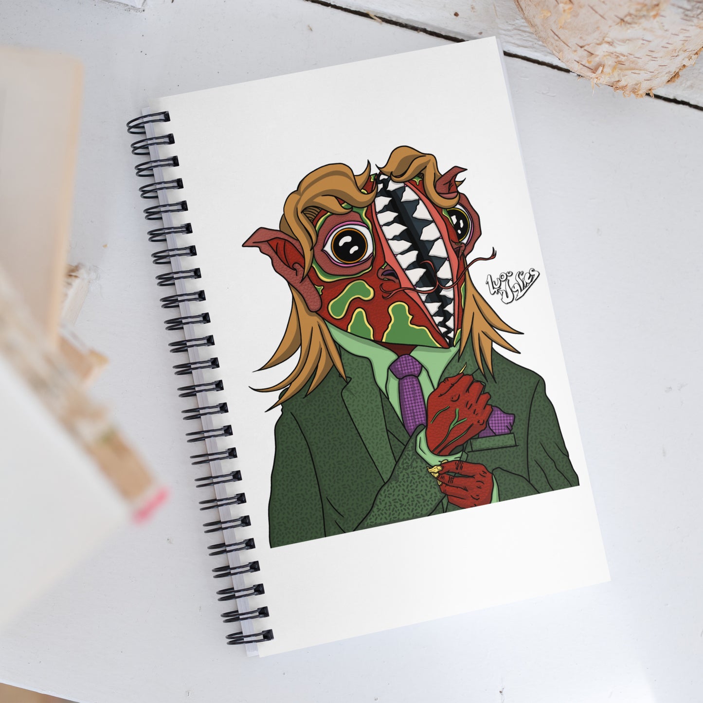 "Vincent Flytrap" Spiral Notebook