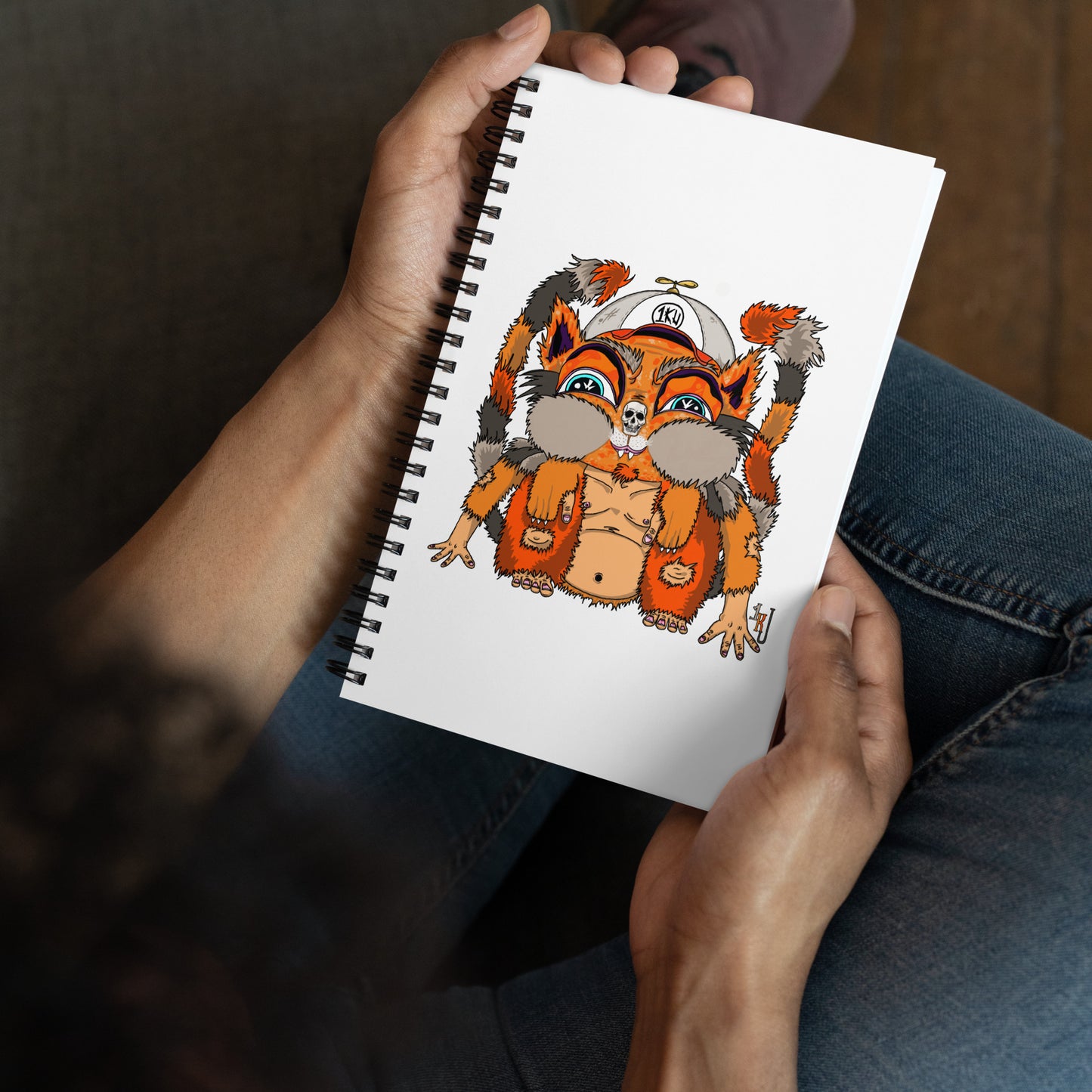 "Adventure Kitty Squirrel" Spiral Notebook