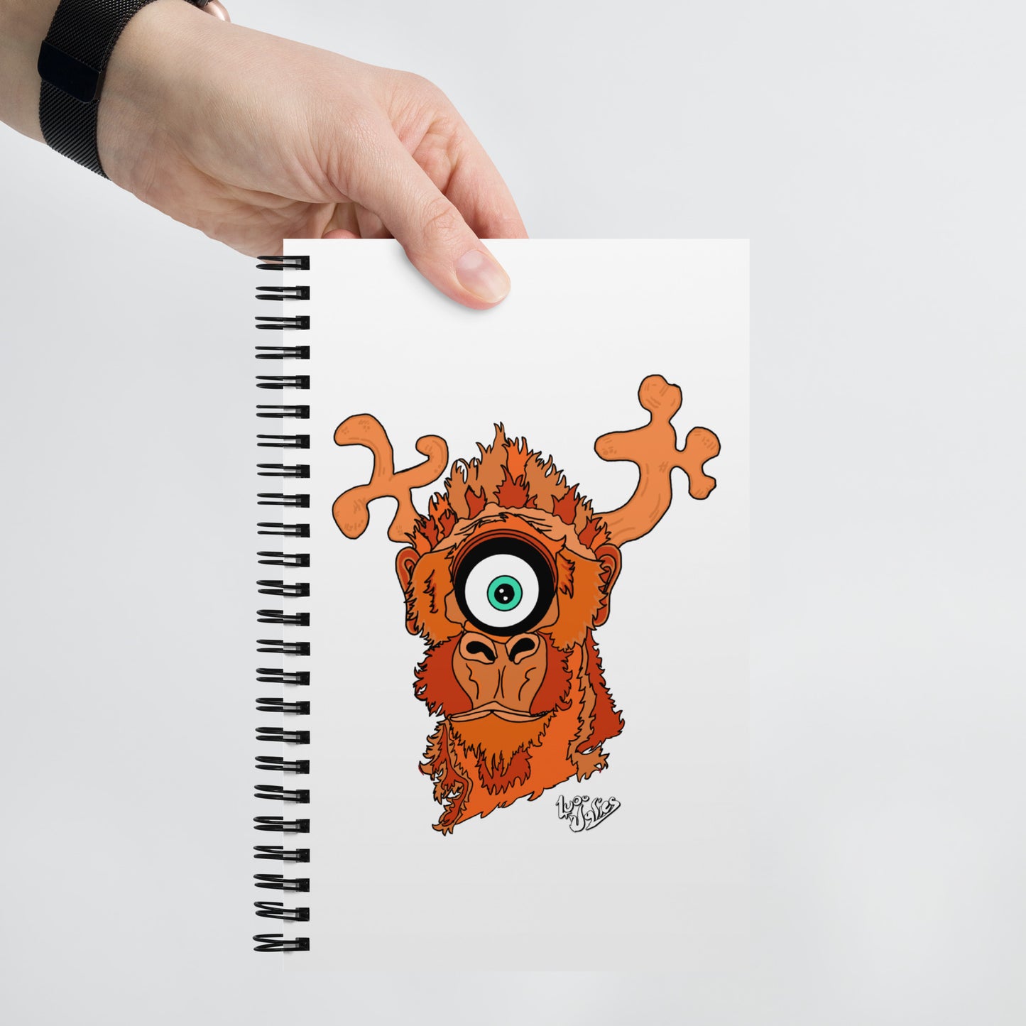 "Sir Monkeioose" Spiral Notebook