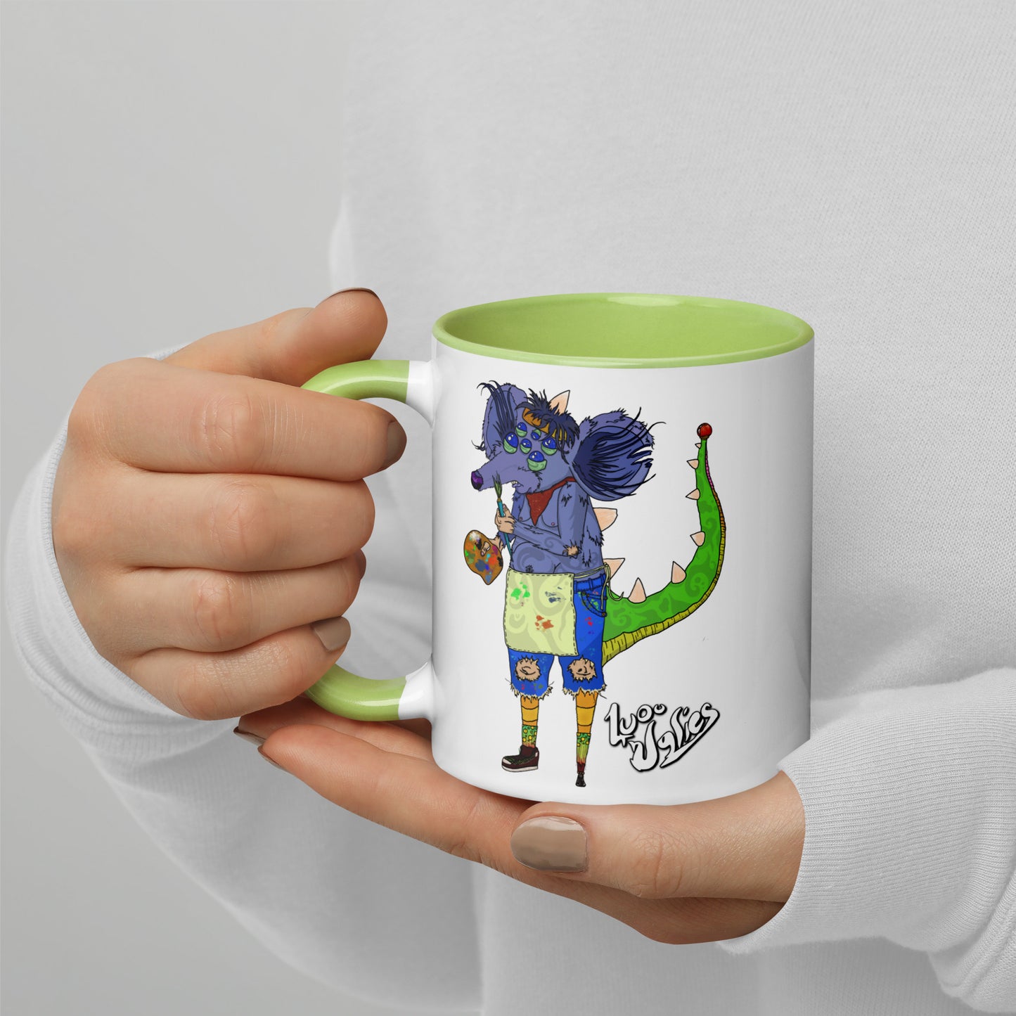 "Spooky Mouse" Mug with Color Inside