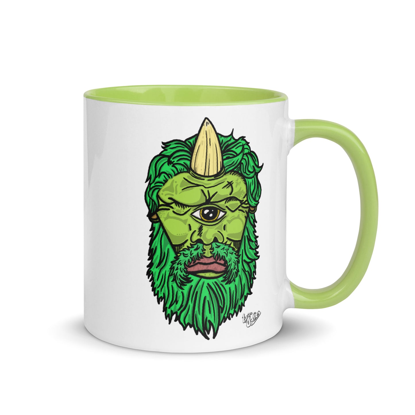 "Sir Chris The Cyclops" Mug with Color Inside