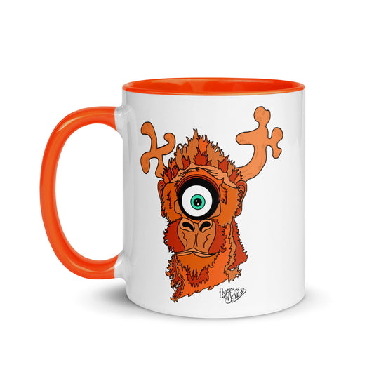 "Sir Monkeioose" Mug with Color Inside