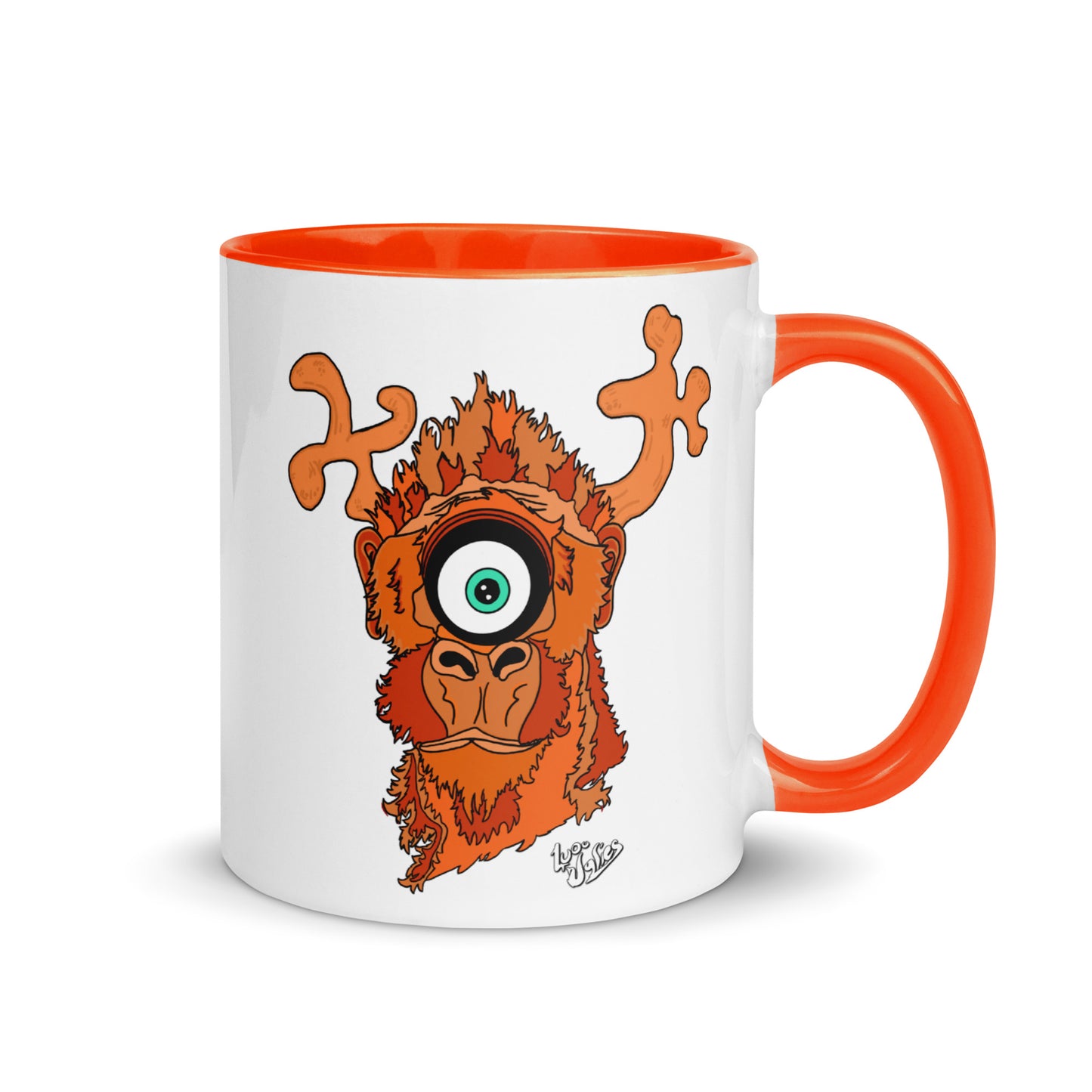 "Sir Monkeioose" Mug with Color Inside